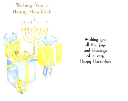 Hanukkah Greeting Card - Easy Ready-Made Meals from What a Crock