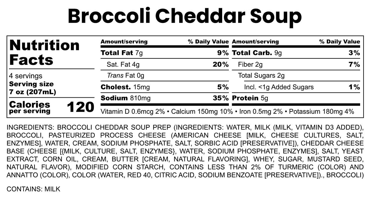 Broccoli Cheddar Soup