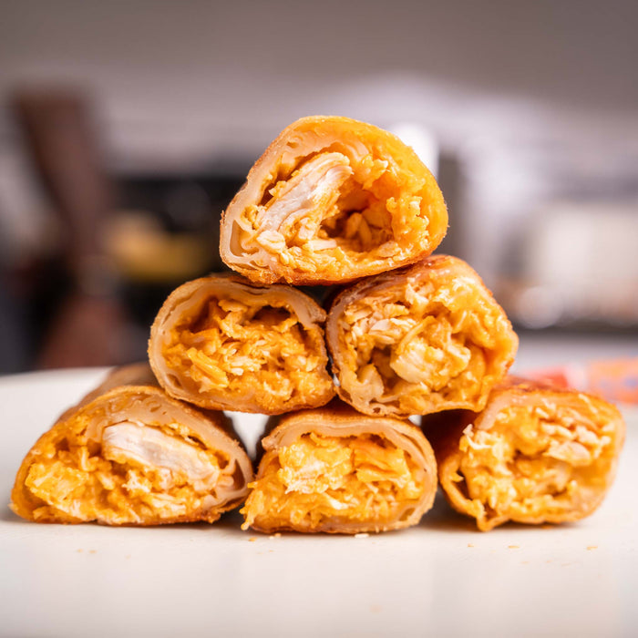 Buffalo Chicken Egg Rolls (Air Fryer & Oven)