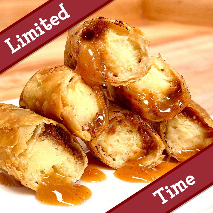 Caramel Cheesecake Egg Rolls (Air Fryer & Oven)