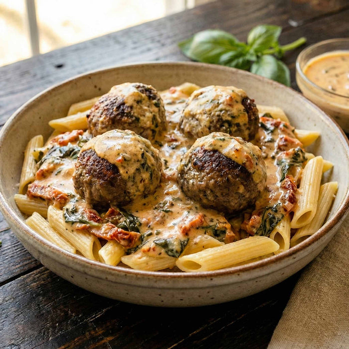 Creamy Tuscan Meatballs