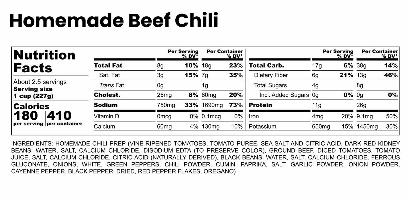 Homemade Beef Chili