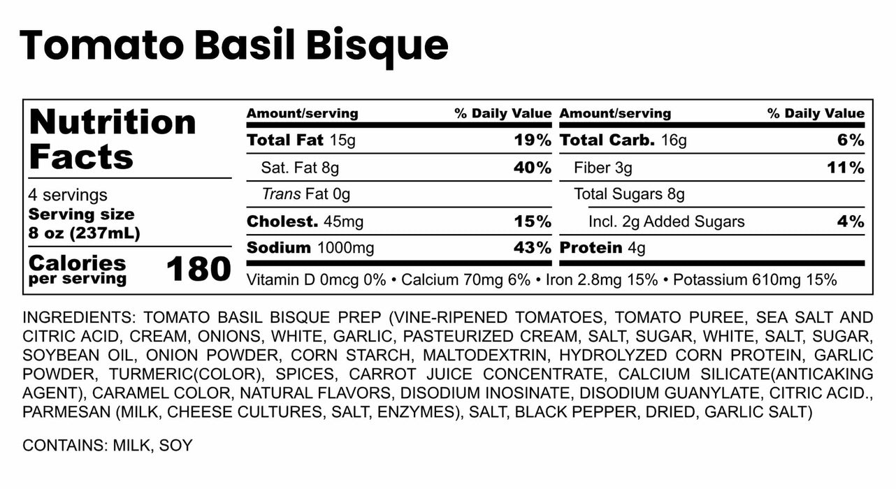 Tomato Basil Bisque
