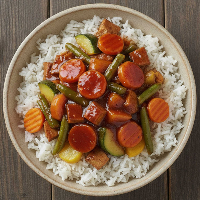 Vegetarian Honey Garlic Chicken
