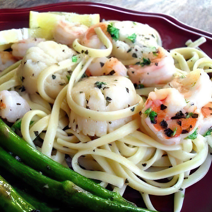 Shrimp & Scallop Scampi - What a Crock delivers easy, prepared slow cooker & crockpot meals nationwide. America's easiest meal kit company. Boil in bag and instant pot dinners available.