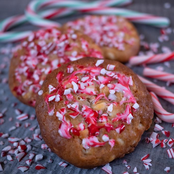 White Chocolate Candy Cane Cookies - Easy Ready-Made Meals from What a Crock